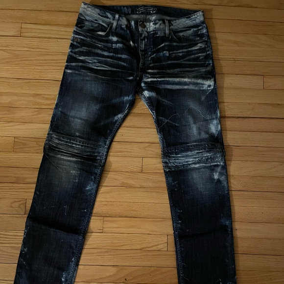 Robin jeans size 36-32 Navy blue slim fit light spandex